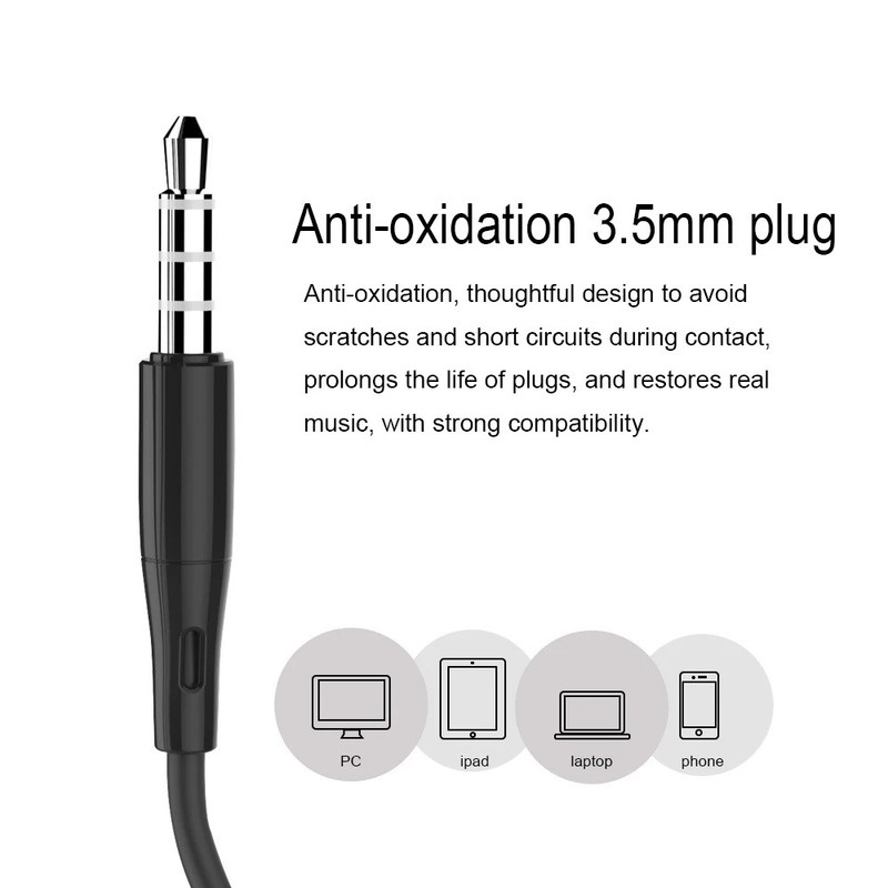 S12 Earphone In ear Universal Dengan Kabel Jack 3.5mm + Fitur Noise Reduction Dan Mic