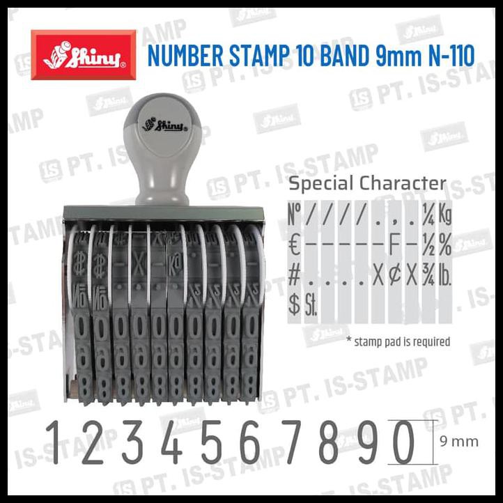 

Silahkan Order Shiny Number Stamp 10 Band 9Mm N-110