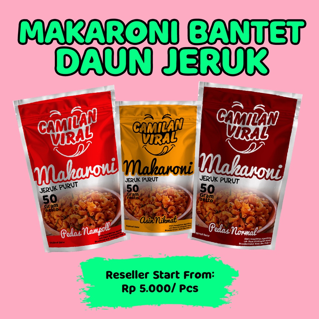 

✅ (HALAL - TERMURAH) MAKARONI BANTET DAUN JERUK/ MAKARONI PEDAS/ MAKARONI DAUN JEURK/ CEMILAN/ CAMILAN/ SNACK MURAH/ CEMILAN MURAH/ CMEILAN KILOAN BY CAMILAN VIRAL