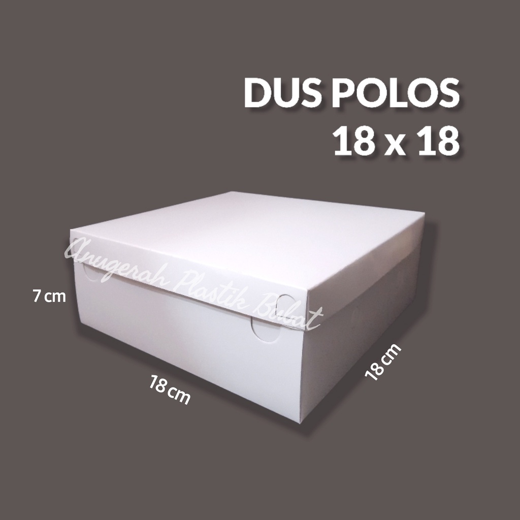 

Dus Nasi Putih Polos 18x18x7 Cm Isi 50 Pcs/ Dus Nasi Tebal/ Dus Nasi Hajatan