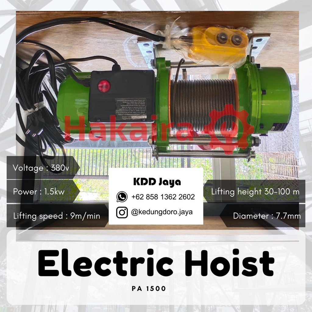Katrol Listrik / Electric Hoist 1500Kg