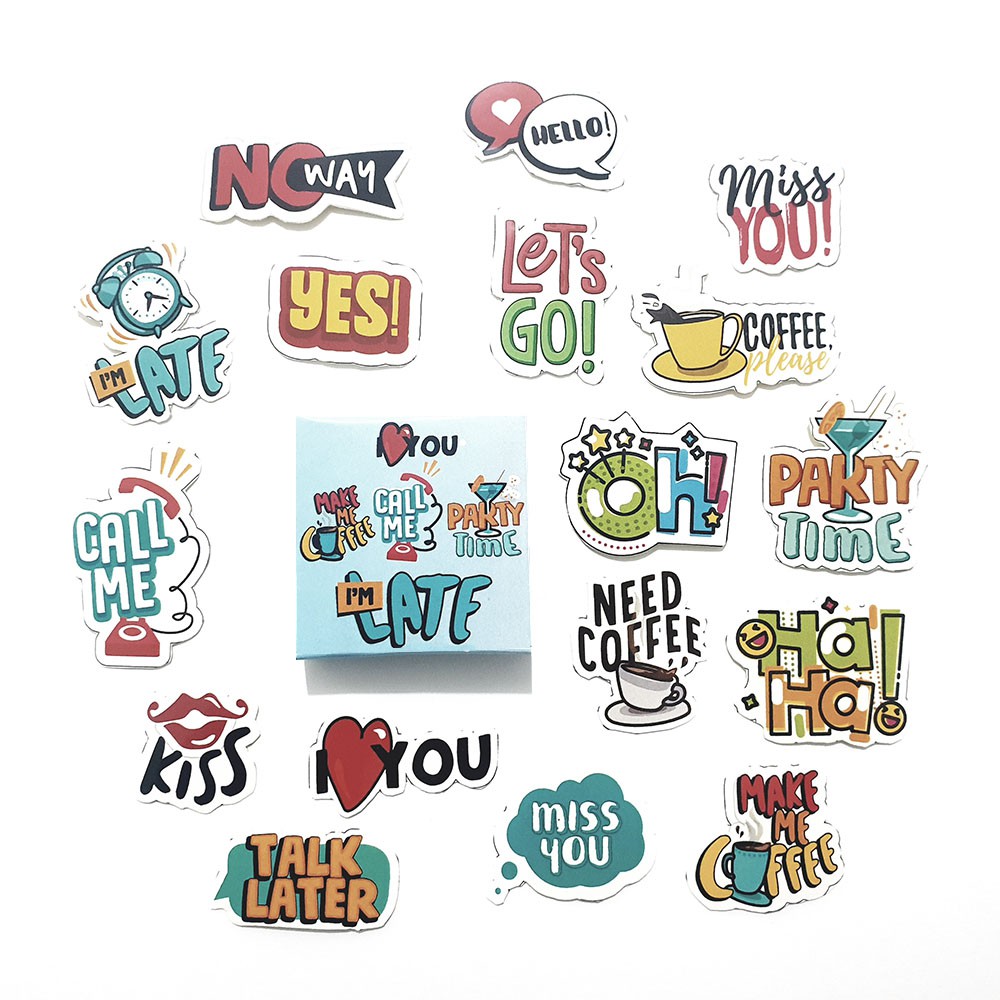

Stiker Journal I'm Late untuk Planner, Notebook