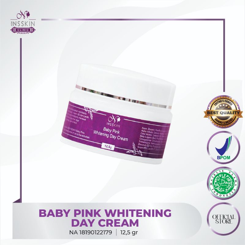 New NSSKIN Baby Pink Whitening Day Cream