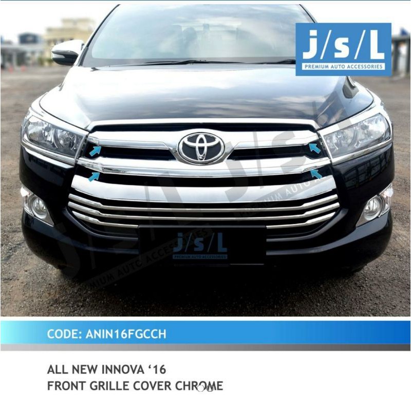 Cover grill depan all new innova 2016 hitam &amp; Chrome jsl