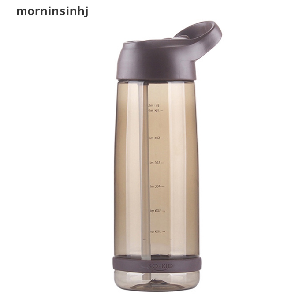 Mornin Botol Minum 1000ml Bpa Free Ramah Lingkungan Dengan Sedotan Untuk Olahraga Outdoor / Hiking