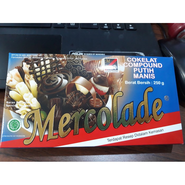 

COKLAT WHITE MERCOLADE 250gr