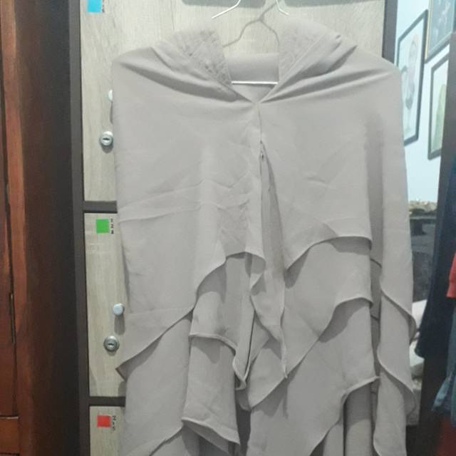 Preloved khimar 3 layer by ME