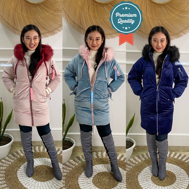 Padding coat jacket women jaket musim dingin wanita hangat import Debbie mantel big size jumbo