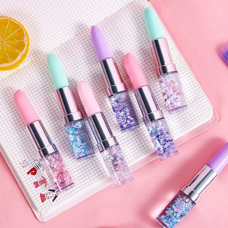 

PULPEN GEL GLITTER MOTIF LIPSTICK LUCU IMUT / BOLPEN GEL KARAKTER LIPSTIK PP138