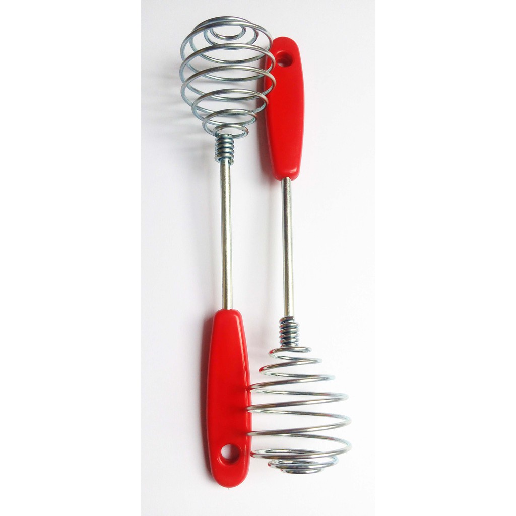 Kocokan Telur / Whisk Gagang Merah Stainless Steel