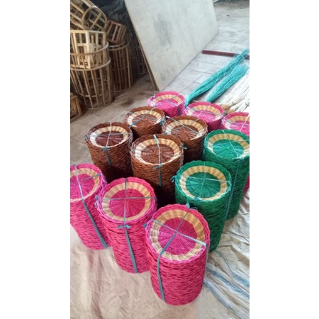piring rotan asli 10 lusin 120 PC..