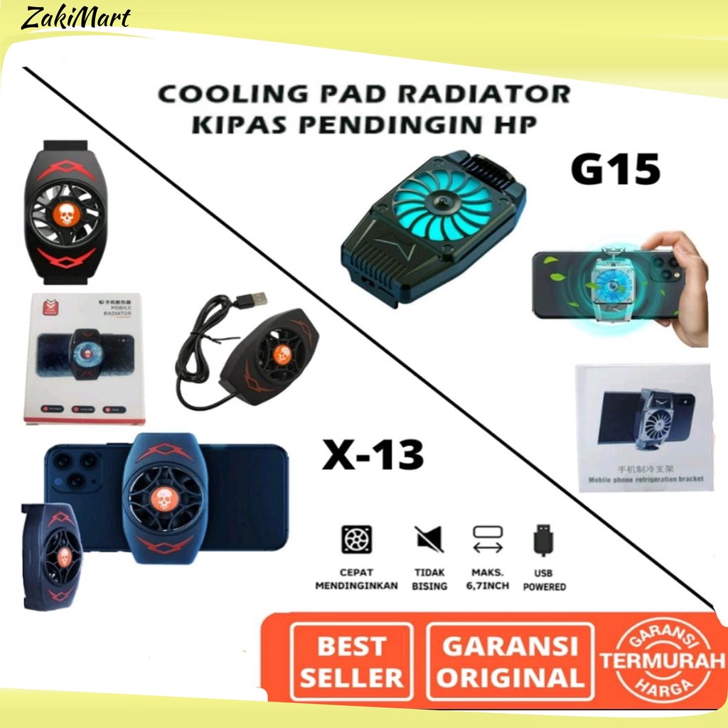 Kipas Pendingin HP Cooling Pad Handphone Fan X13 USB Mobile Radiator