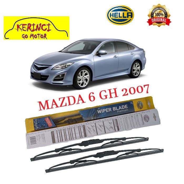 WIPER MAZDA 6 GH 2007 HELLA PREMIUM 24&quot; &amp; 16&quot; SEPASANG WIPER