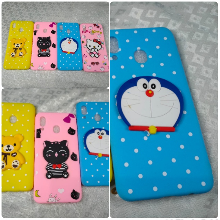 SOFT CASE TIMBUL KACA KARAKTER SAMSUNG A8 2018