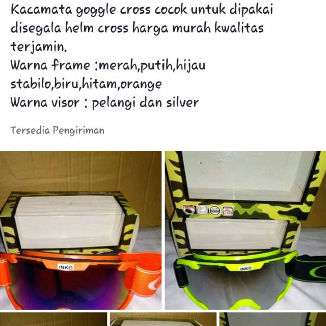 kacamata google cross
