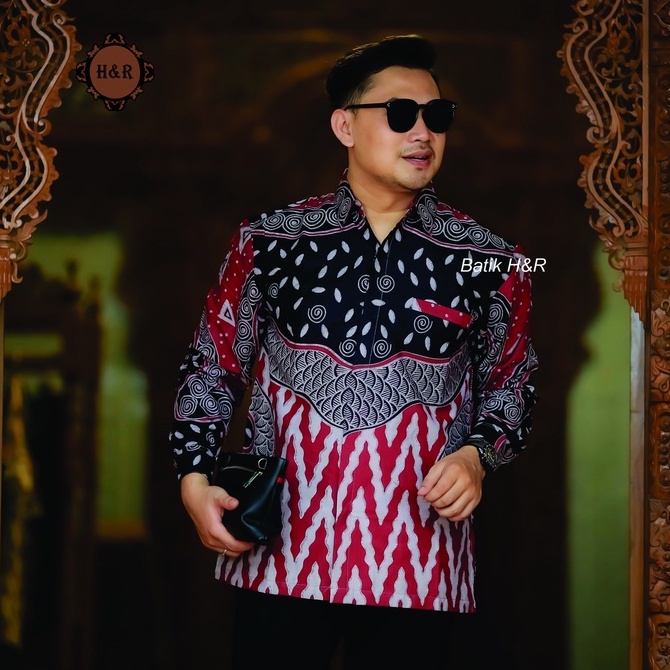 Baju Batik Pria Lengan Panjang Kemeja Batik Pria Batik Premium Kemeja Cowok Batik modern Baju Pria