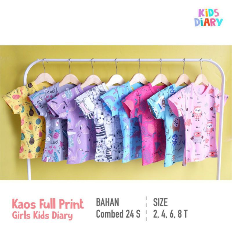 KAOS FULL PRINT GIRLS KIDS DIARY