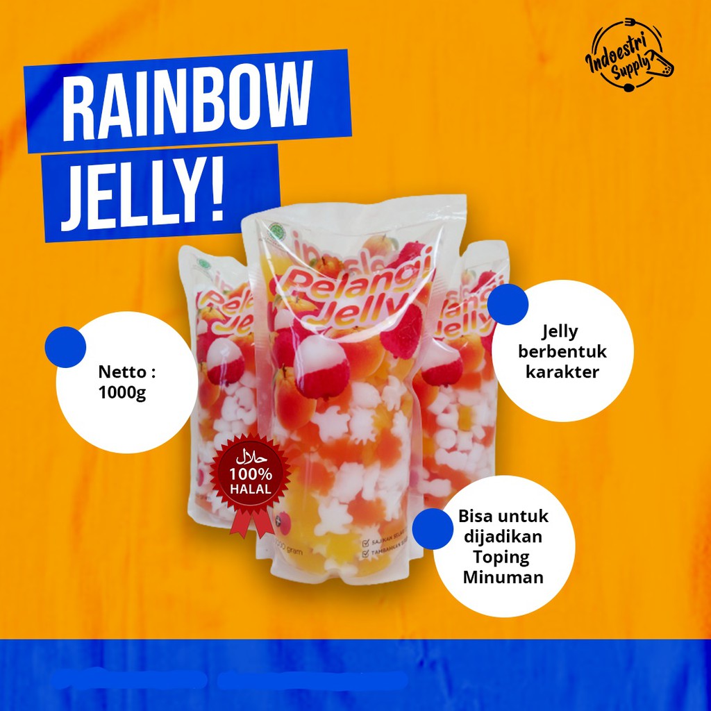 

Rainbow Jelly Instan - Berat 500gr - 1Kg