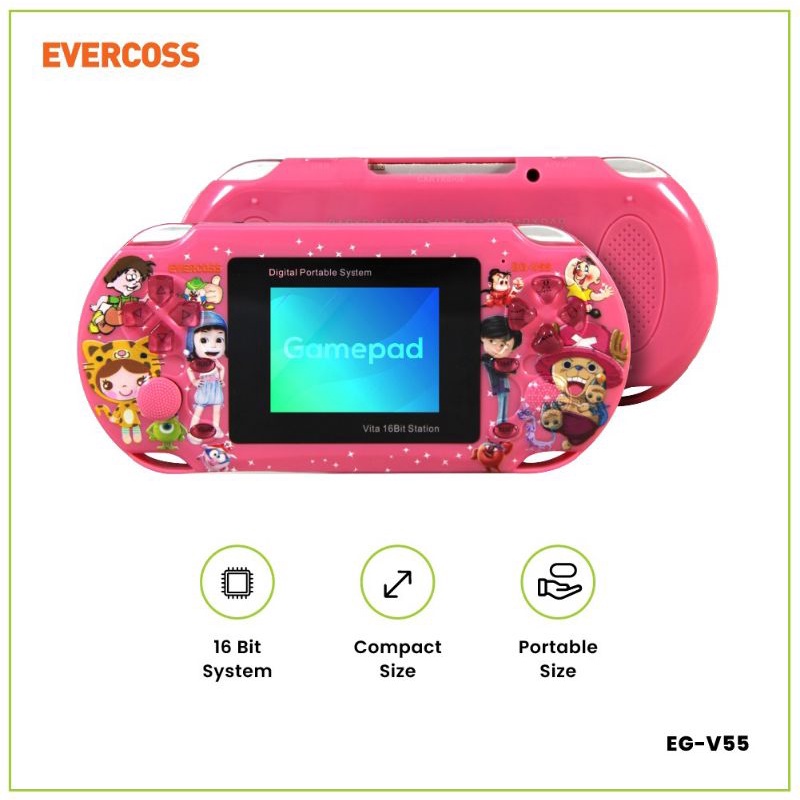 Game PSP - GAME PORTABLE EVERCOSS EG-V55 16BIT