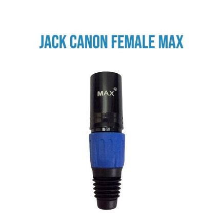 JACK CANON XLR FEMALE MAX