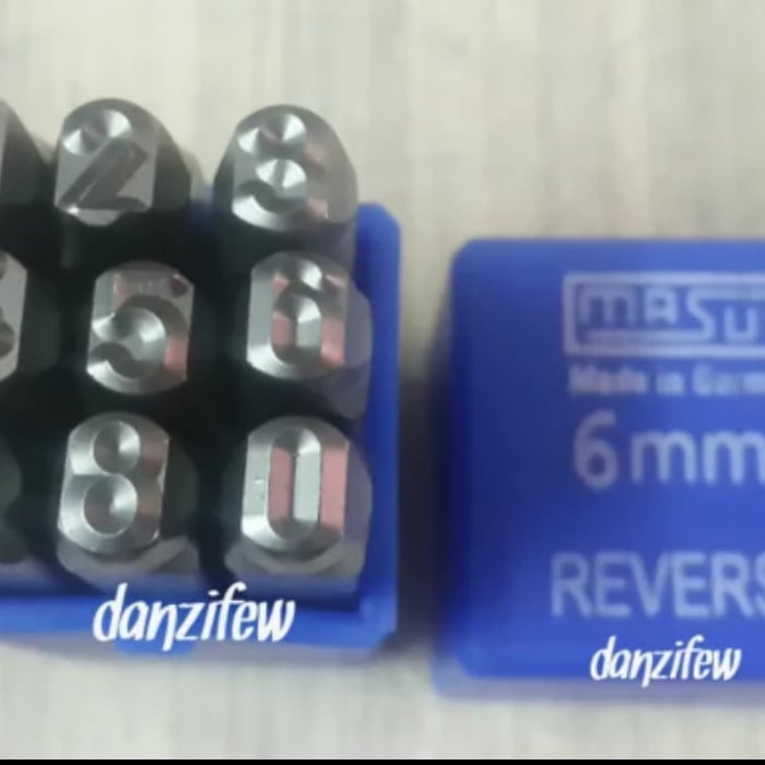 MASUS Germany Angka Ketok Karakter Terbalik 6 mm Figure 0-9