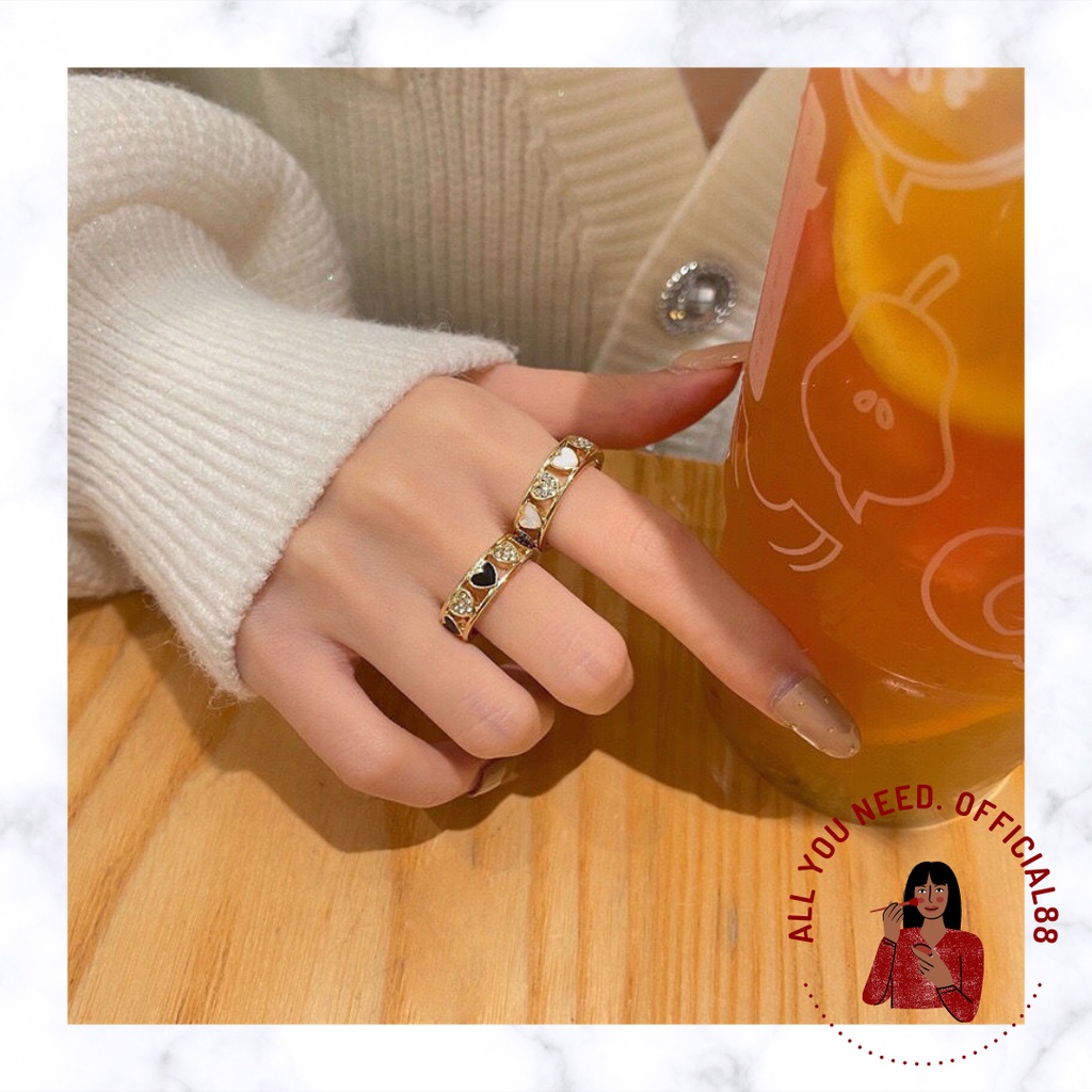 ✿AYN✿ K43 Cincin Ring Love Model Terbuka Untuk Wanita