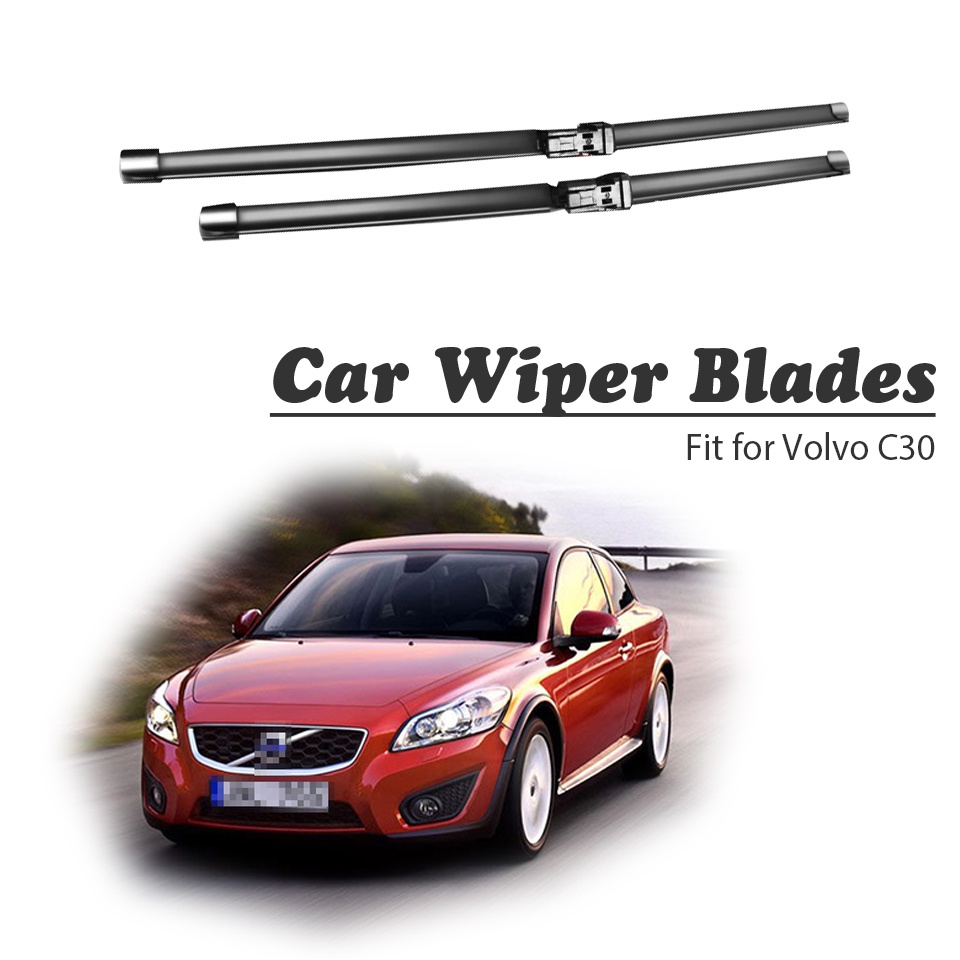 1 Set Karet Wiper Kaca Depan Mobil Pengganti Untuk Volvo C30 2013 2012 2011 2010-2006