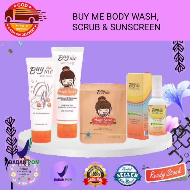 BUYME BODY WASH & MAGIC SCRUB BPOM
