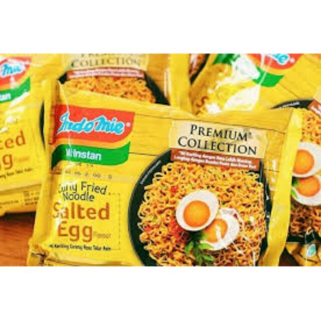 Indomie goreng Salted Egg / mie keriting telur asin/ mi premium collection
