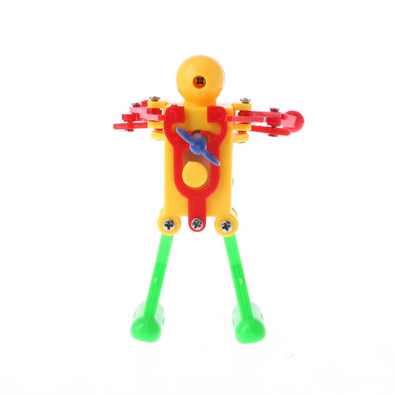 Mary 1pc Kado Mainan Anak Kids Lucu Jarum Jam Plastik Wind Up Windup Party - Robot