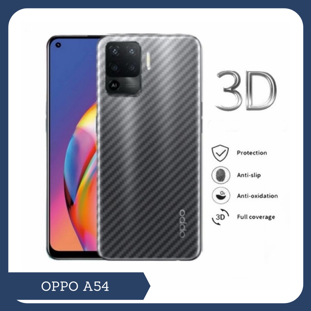 Back Cover Anti Gores - Skin Carbon OPPO A74