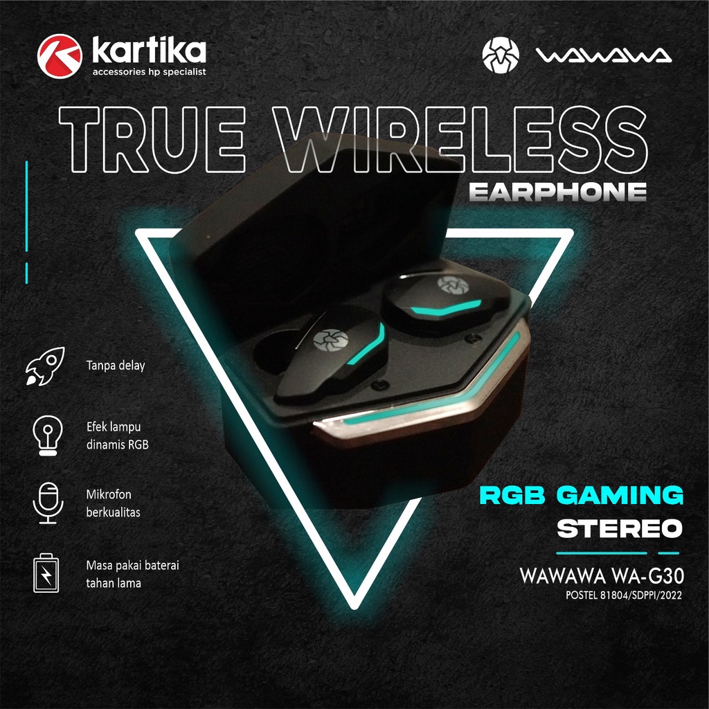 TWS BattleBeat WA-G30 True Wireless Gaming Stereo with RGB Light Built for Gamers