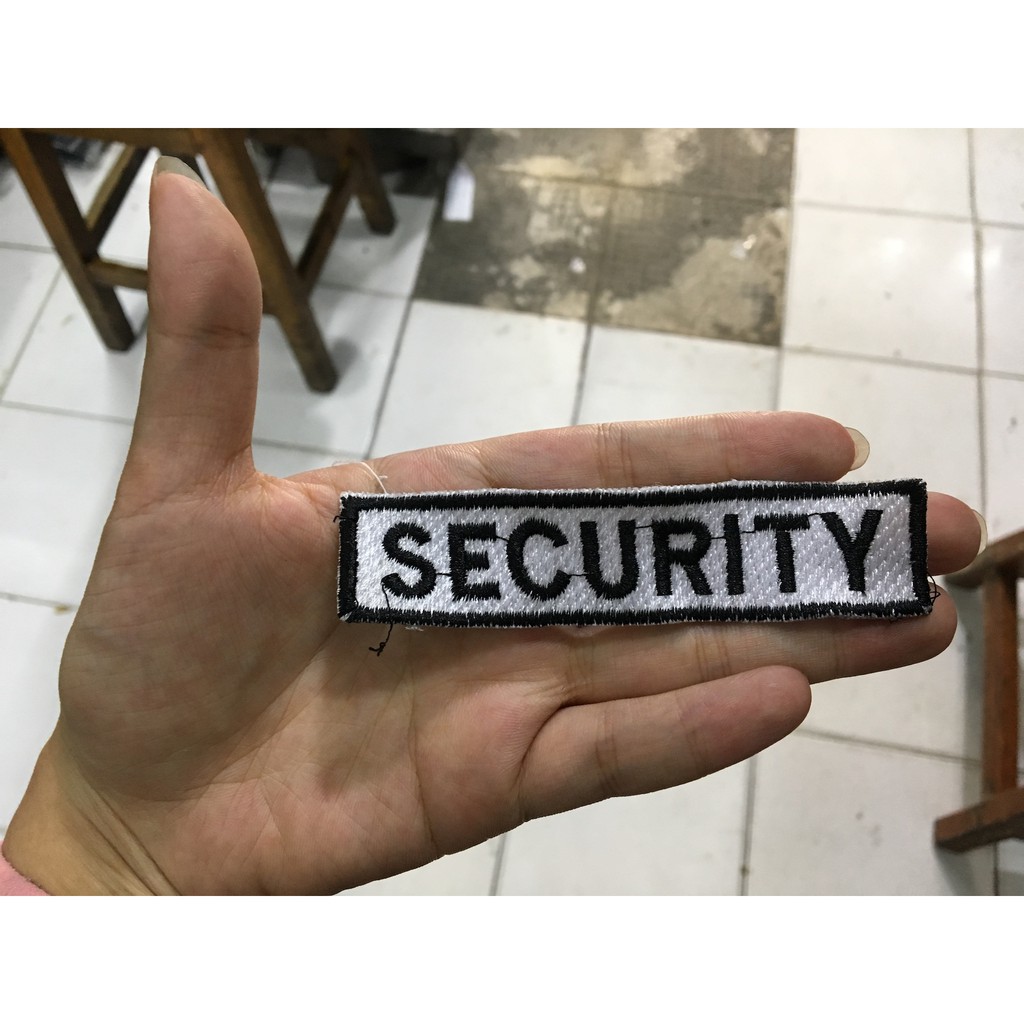 Badge Baju satpam Bet Security Bet Satpam Badge Jahit