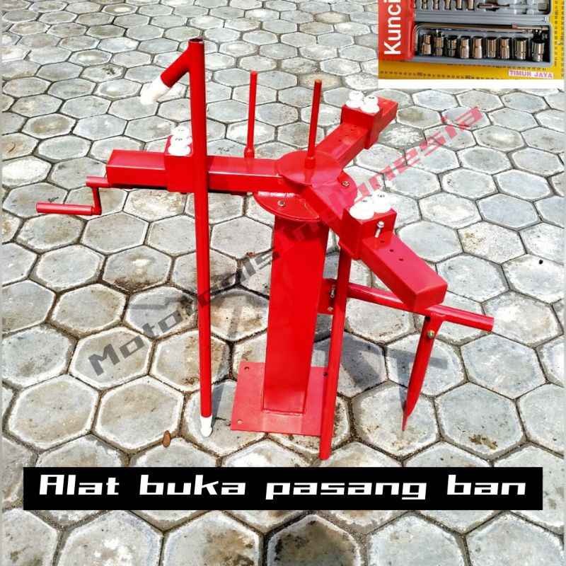 tire changer manual alat buka pasang ban manual