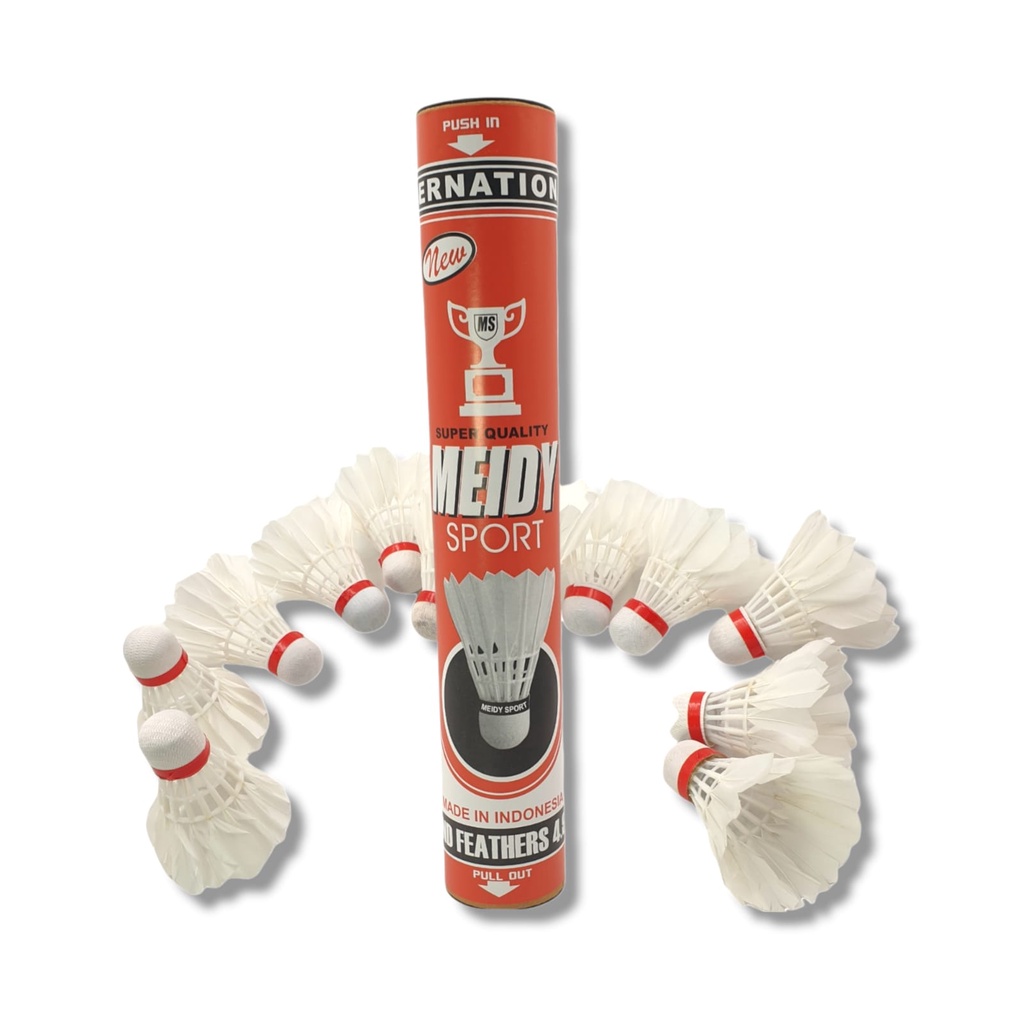 KOK Badminton MIKROS Merah isi 12 / Kok Bulutangkis / Mikros Kok Bulutangkis Badminton Anak Isi 12pcs/  Badminton Shuttlecocks/ Kok 1 Tabung