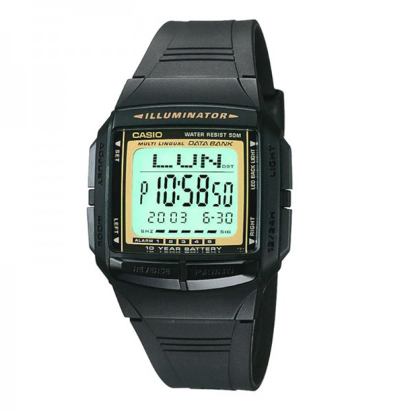 CASIO DB-36-9AVDF JAM TANGAN PRIA BLACK RUBBER