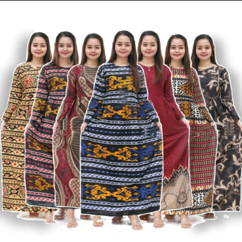 GAMIS BATIK MODERN KOMBINASI GAMIS BATIK PEKALONGAN TEERBARU GAMIS REMAJA