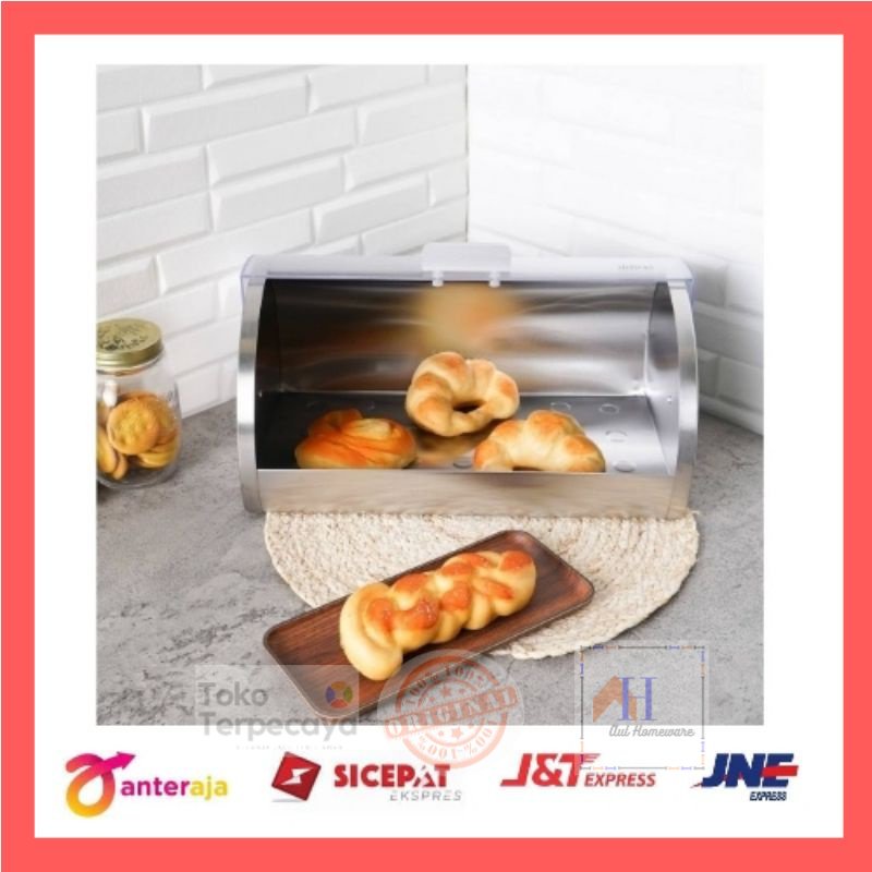 Delicia Tempat Roti Stainless Steel/Tempat Roti