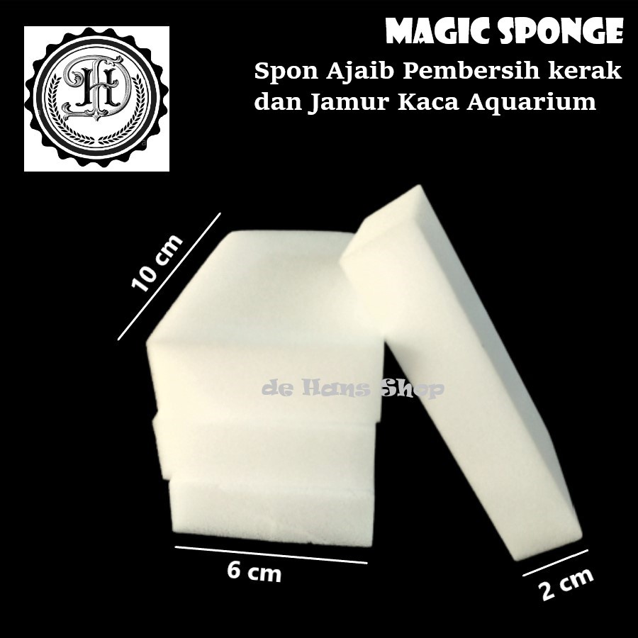 Busa Spons Ajaib Magic Sponge Pembersih Kerak Lumut Kaca Aquarium Murah