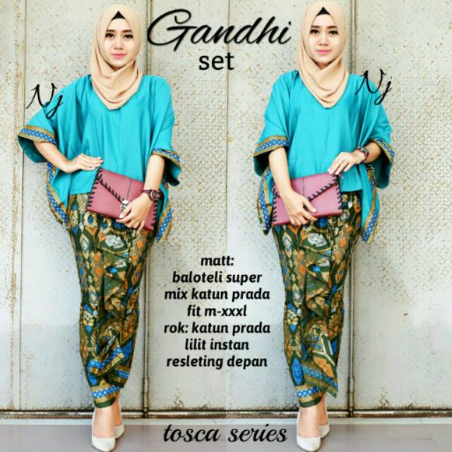 Batik couple/hijab syari/khimar instan