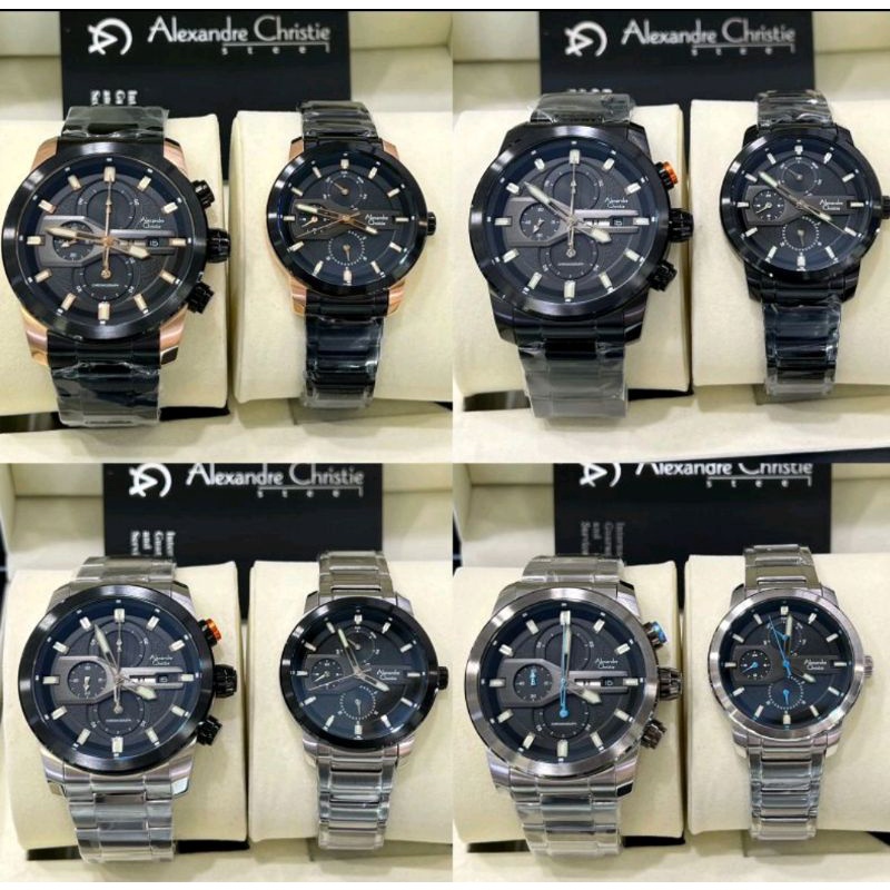 ORIGINAL JAM TANGAN COUPLE ALEXANDRE CHRISTIE AC 6559 / AC6559 /AC6562  /6562  GARANSI RESMI 1 TAHUN