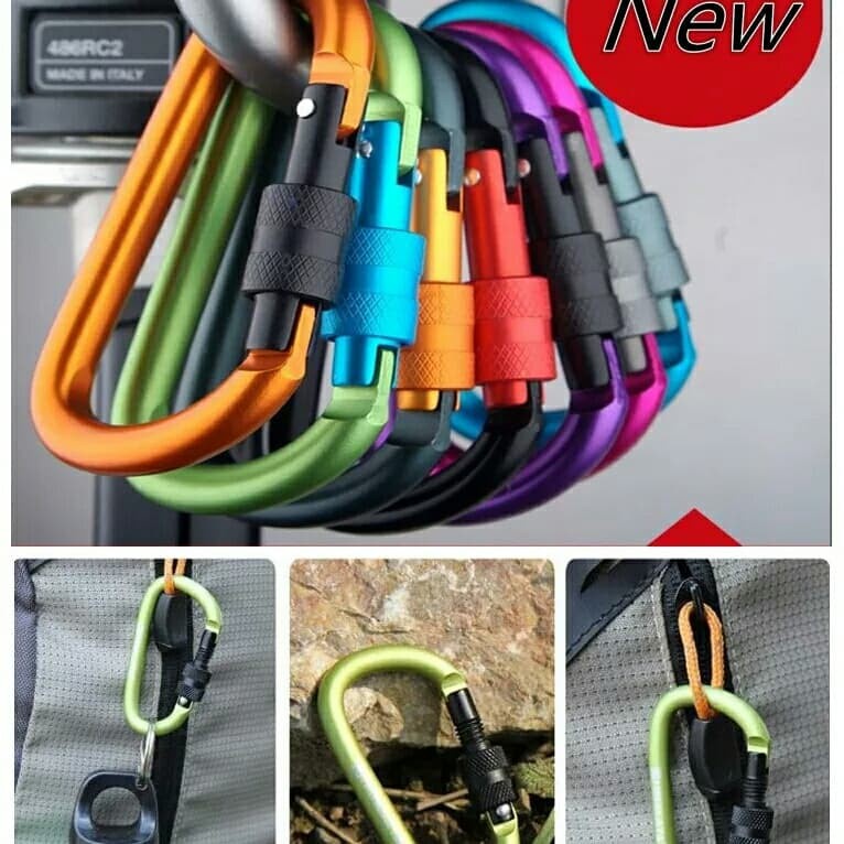 carabiner new  gantungan stainless