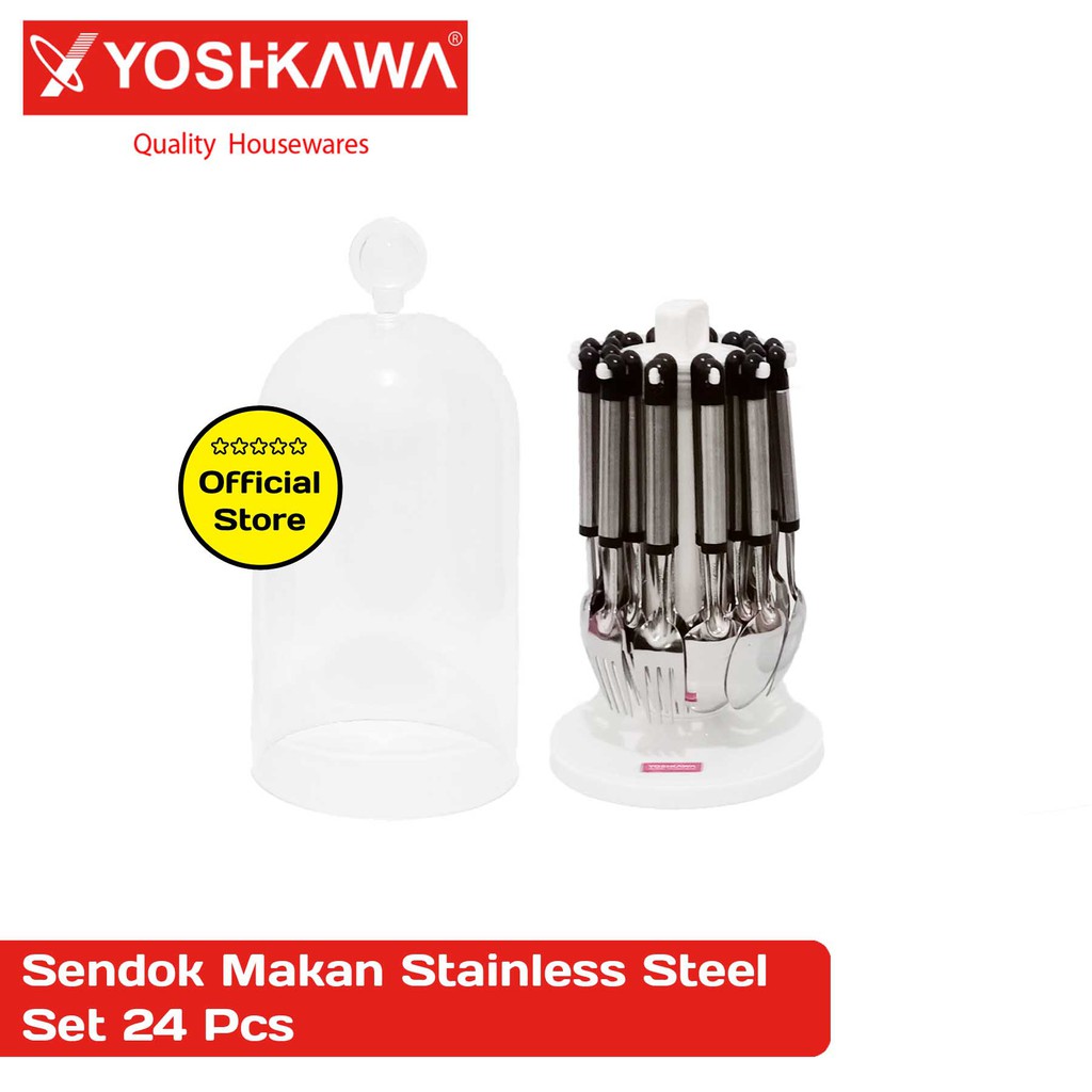 

YOSHIKAWA Sendok Makan Stainless 24 Pcs Cutlery Set EVL-S-70101