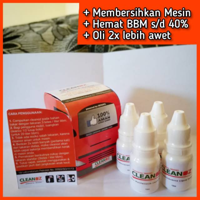 Murah 4 Botol Cleanoz Penghemat BBM / Penghemat Bensin / Penghemat BBM Mobil / Penghemat BBM Motor