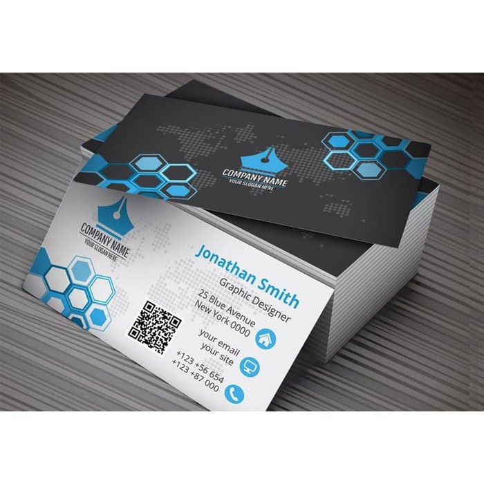 

Kartu Nama / Name card / Business card ART Carton - 2 sisi - Laminasi - RESTU Digital Printing