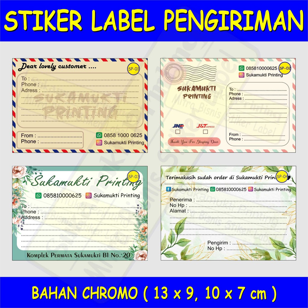 

Stiker Label Pengiriman, Shipping Label Sticker