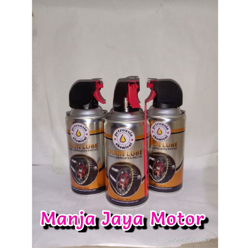 Chainlube / pembersih rantai petroasia 300ml for blade/ supra x 125 /revo absolute/ kharisma/verza/mega pro/tiger/jupiter mx/vega zr/jupiter z/smash/shogun/grand/legenda/supra x/fit/rx-king/rx-z/vixion/byson/force 1/fzr/cb 150/cbr 150/gl series/scorpio