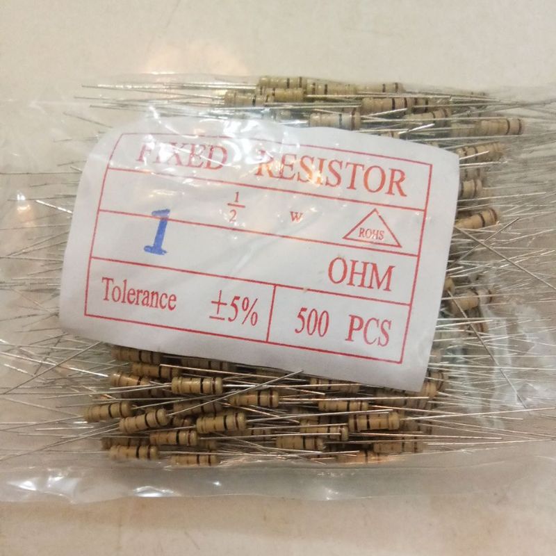 (Isi 10pcs) RESISTOR 0.5 Watt 15R 150R 150K 18R 180R 180K 2K 2R 2K2 2K7 20R 200R 22R 22K 220K