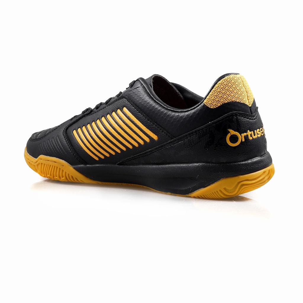 SEPATU FUTSAL ORTUSEIGHT JOGOSALA CRUSHER - Black Gold (100% ORIGINAL)