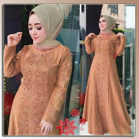 Gamis Kondangan Modern Kombinasi
